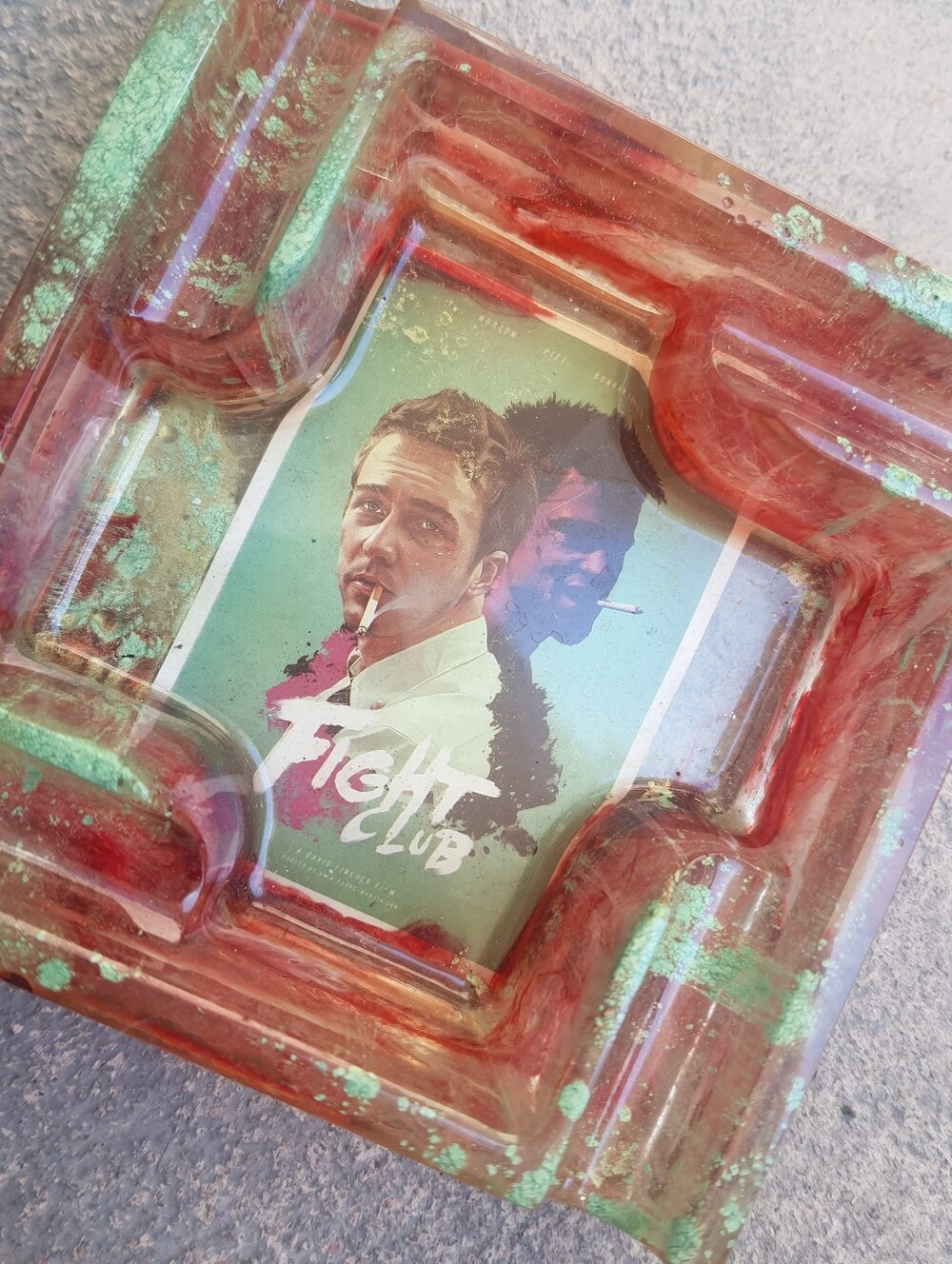 Fight Club Resin Ashtray Brad Pitt Tyler Durdin